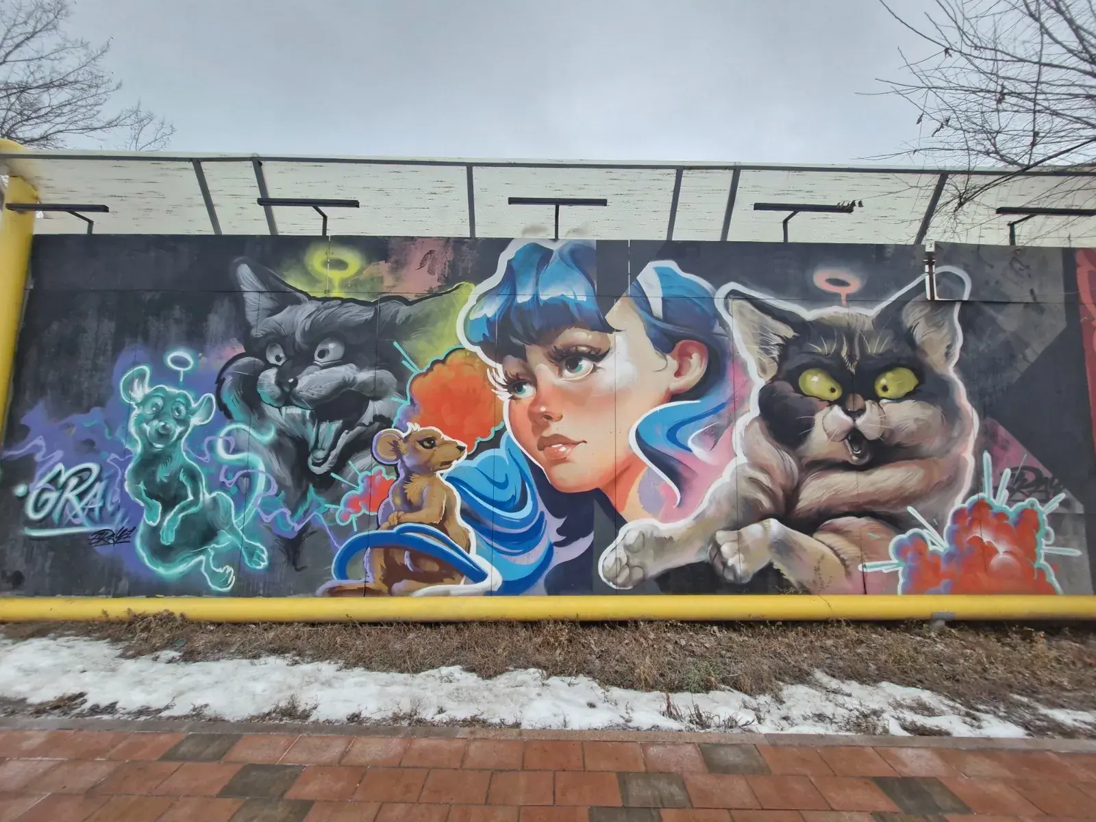 Уличное искусство Оспанова